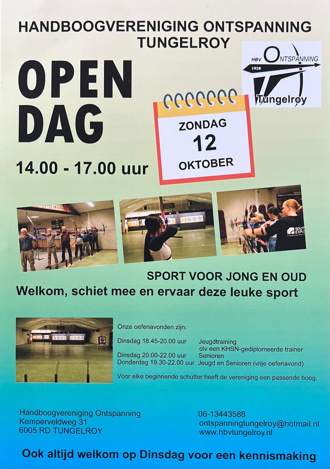 12 oktober OPEN DAG
